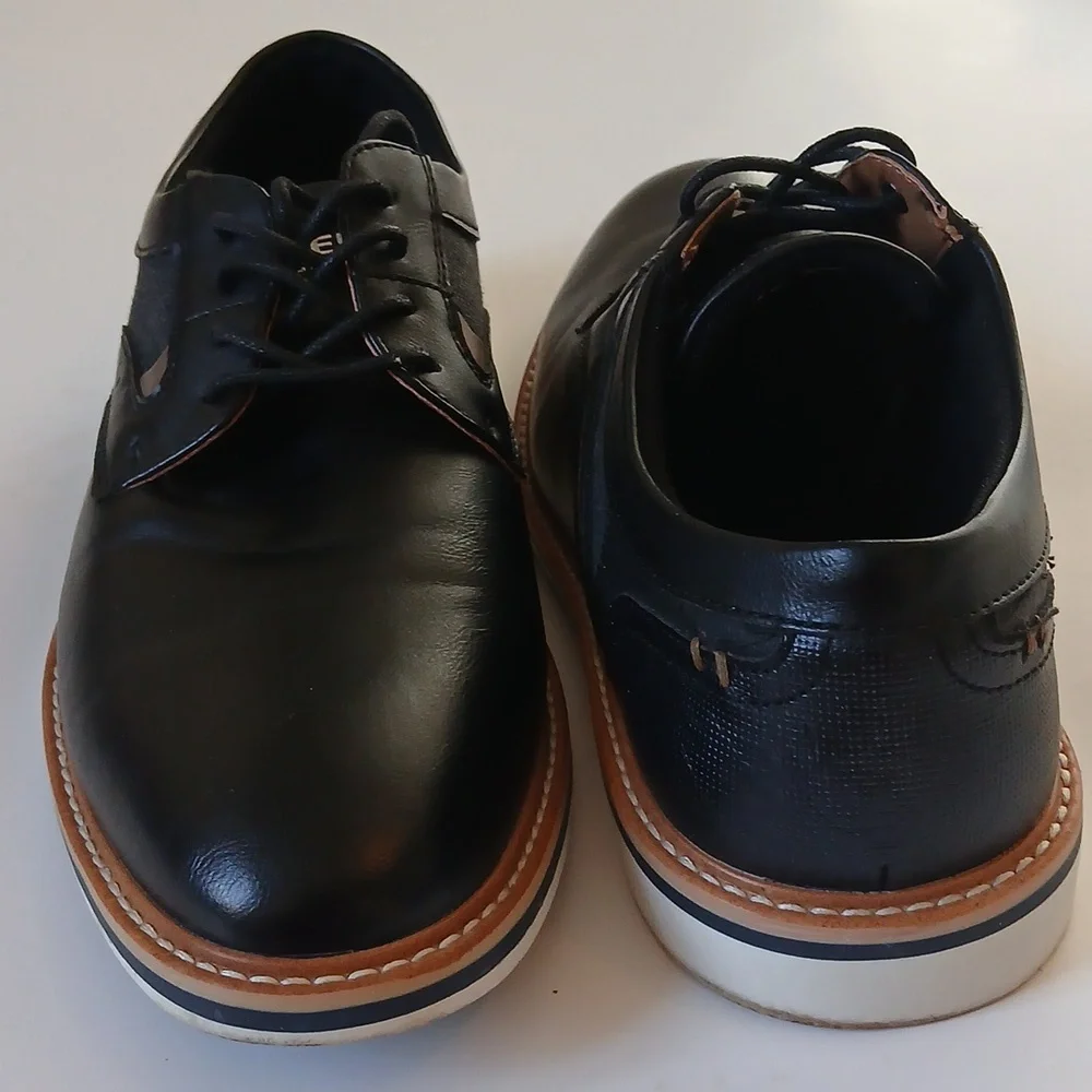 Steve Madden Black and Brown Men's Oxfords